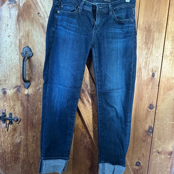 Ag Adriano Goldschmied Blue Cropped Jeans - Picture 2 of 6